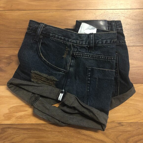 One Teaspoon Bandits Low Waist Denim Shorts - Fox Black - Picture 7 of 7